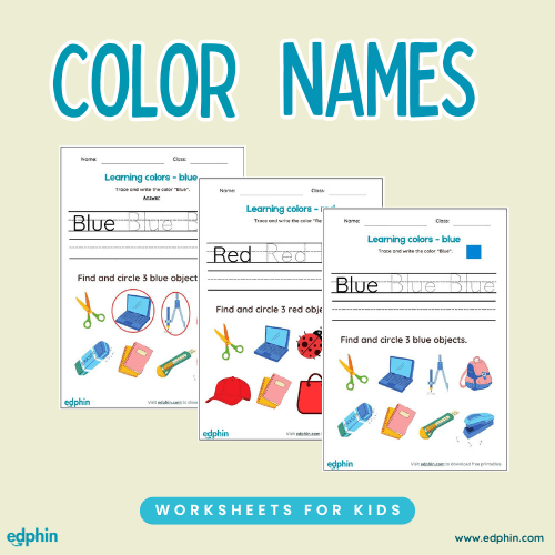 Names Of Colors worksheet