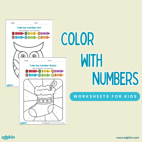 Color By Numbers (1 to 6) Worksheet