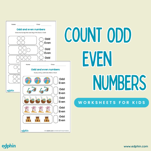 Count And Find Odd Or Even Number Worksheet
