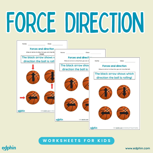 Forces And Direction printable for kids