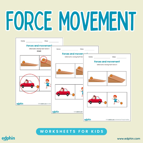 Forces And Movement printable for kids