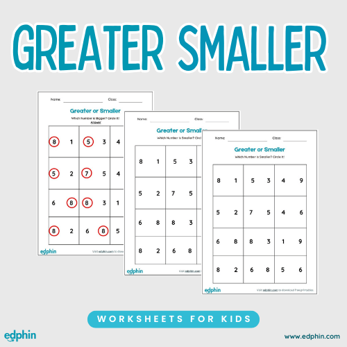 Greater Or Smaller Worksheet