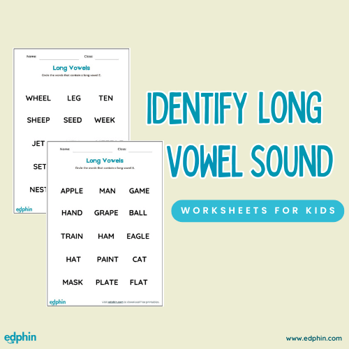 Find The Long Vowel Sound Words Cards Printable For Kids
