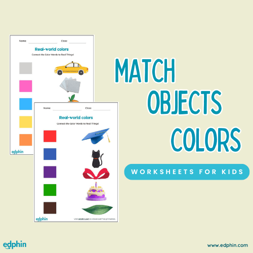 Match Objects To Their Colors Worksheet