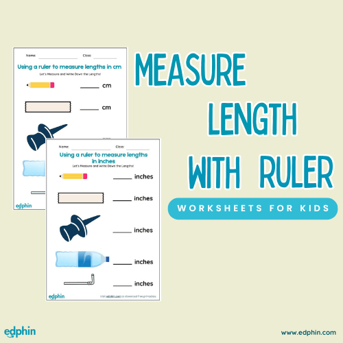 Measure Lengths (With A Ruler) Worksheet