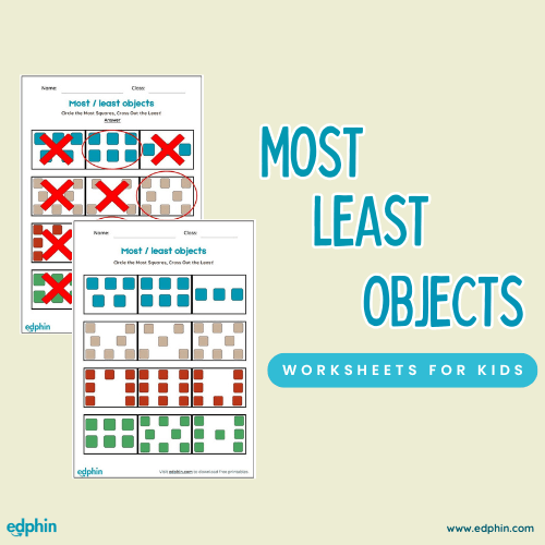 Most Or Least Objects Worksheet