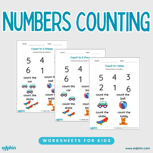 Number Counting (1 to 10) Worksheet