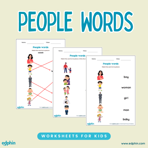 People Words Practice Worksheet