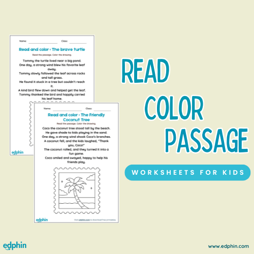 Read Passage And Color Worksheet