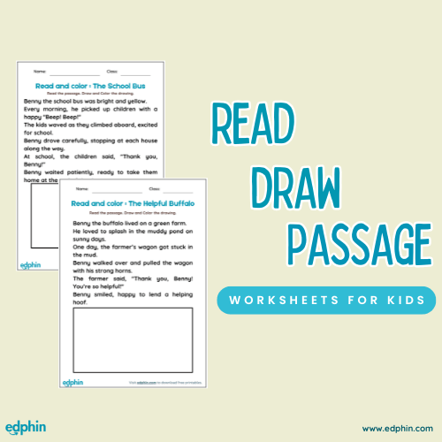 Read Passage And Draw Worksheet
