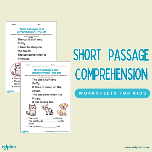 Reading Comprehension With Pictures Worksheet