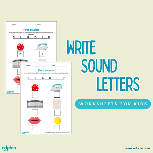 Write First Middle And End Sound Letters Worksheet