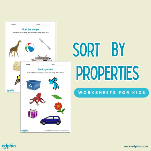 Sort By Properties Printable For Kids