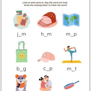 Write The Short Vowel Sound Worksheet With Answer