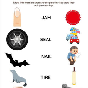Multiple Meaning Words Worksheet With Answers