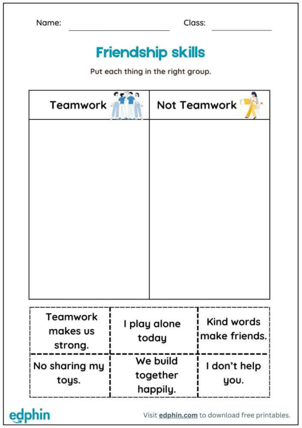Friendship And Conflict Worksheet With Answers - Image 2