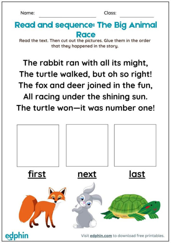 Read And Order Pictures Worksheet With Answers - Image 2