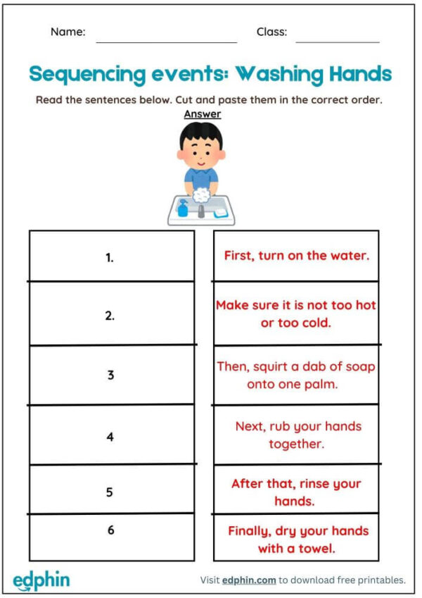 Read And Ordering Sentences Worksheet With Answers - Image 3