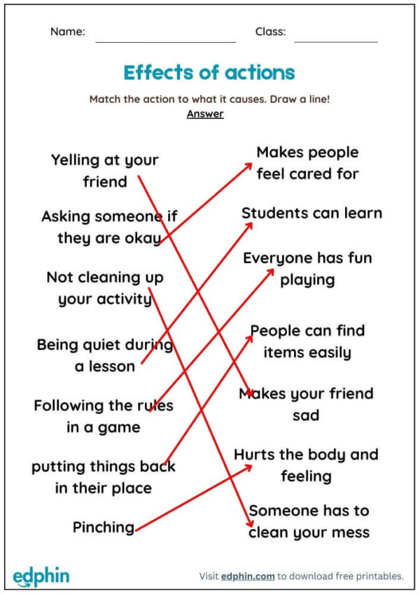 Social Skills Worksheet With Answers - Image 3
