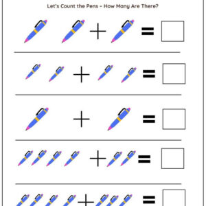 Adding Objects (Up To 10) Worksheet With Answers