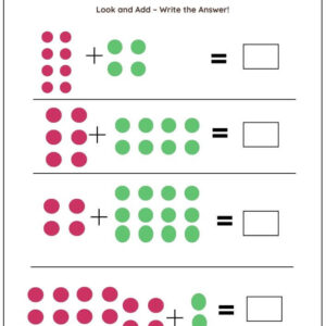 Adding Objects (Up To 20) Worksheet With Answers