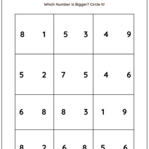 Greater Or Smaller Worksheet With Answers