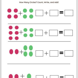 Count & Add Worksheet With Answers