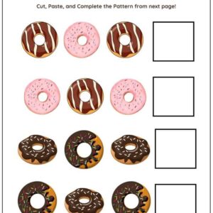 Patterns Cut & Paste Worksheet With Answers