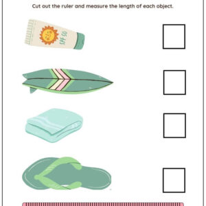 Measurement (With Cut-Out Ruler) Worksheet With Answers