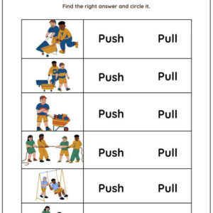 Push And Pull Worksheet With Answers