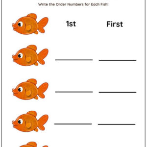 Writing Ordinal Numbers Worksheet With Answers