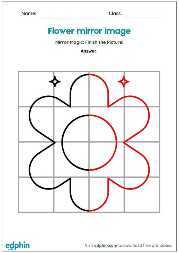 Draw The Mirror Image Worksheet With Answers - Image 3