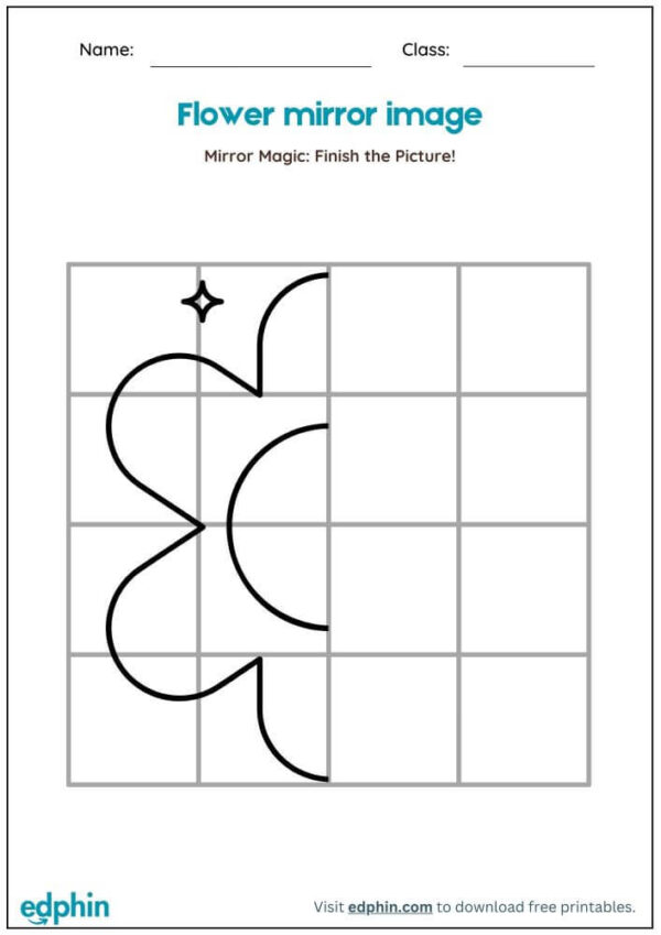 Draw The Mirror Image Worksheet With Answers - Image 2