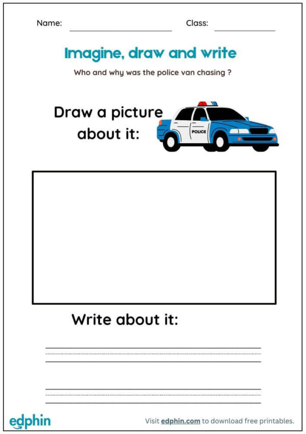 Draw & Write Sentence Worksheet With Answers - Image 3