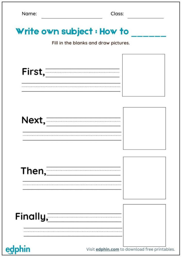 Explanatory Prompts Worksheets For Kids