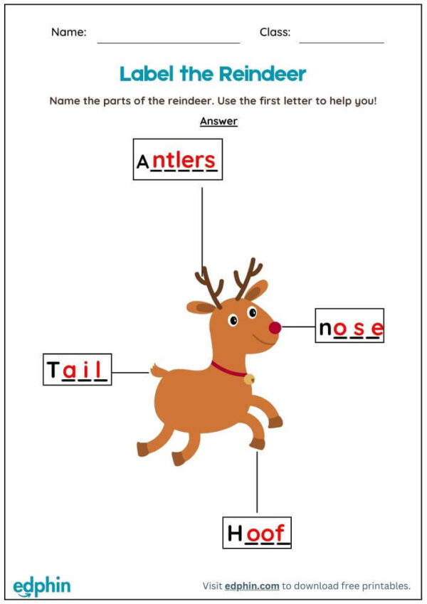 Label Body Parts Of Animals Worksheet With Answers - Image 3