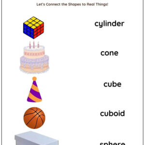 Match Real Objects With Shapes Worksheet With Answers