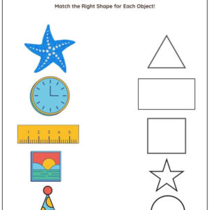 Match Similar Shapes Worksheet With Answers