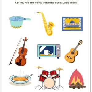 Identify Heat, Light, Sound Energy Source Worksheet With Answers