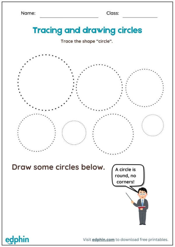 Trace And Draw Shapes Worksheet With Answers - Image 3