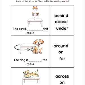 Prepositions Fill In The Blanks Worksheet With Answers