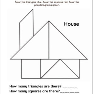 Tangram Puzzle Activity Worksheet With Answers